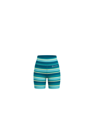 Jet Set Biker Shorts Teal - Adults