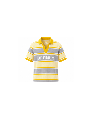 Jet Set Collard Shirt Yellow- Adult