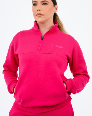 Gate 06: The Classic Quarter Zip —  Fuscia  (Adult)