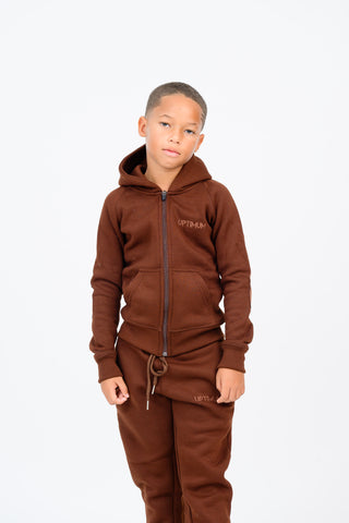 The Classic Brown Zipper Jacket - Youth