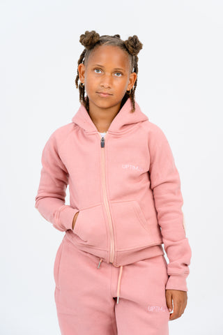 The Classic Mauve Zipper Jacket- Youth