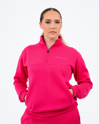 Gate 06: The Classic Quarter Zip —  Fuscia  (Adult)