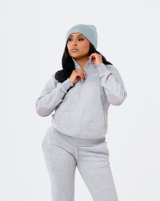 Gate 06: The Classic Quarter Zip Heather Grey (Adults)