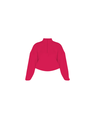 Gate 06: The Classic Quarter Zip —  Fuscia