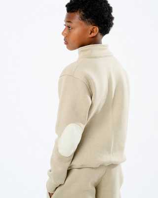 Gate 06: The Classic Quarter Zip —  Beige  Toddler / Youth