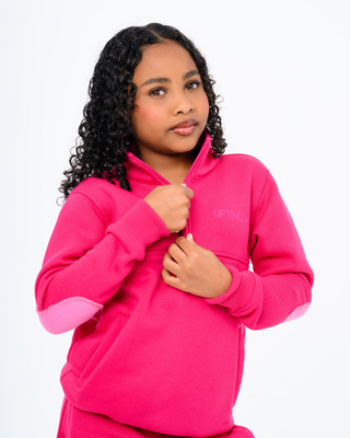 Gate 06: The Classic Quarter Zip —  Fuscia Toddler/Youth