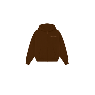 The Classic Zipper Hoodie - Brown