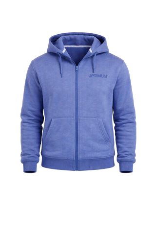 Gate 4: The Classic Acid Wash Indigo Zipper Hoodie — Adult