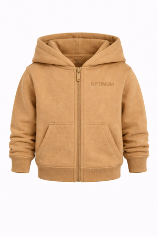 Gate 04: The Classic Acid Wash Khaki Zipper Jacket — Toddler/Youth