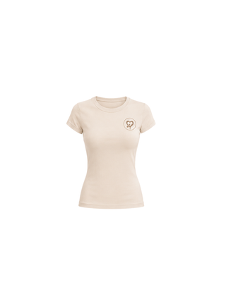 The Summer Fitted Tee - Oatmeal