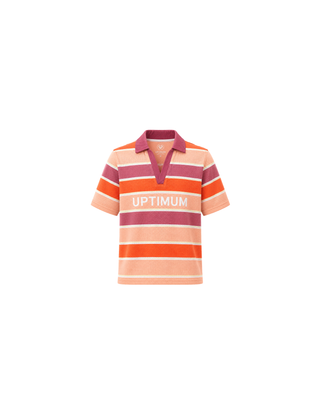 Jet Set Collard Shirt Peach- Adult