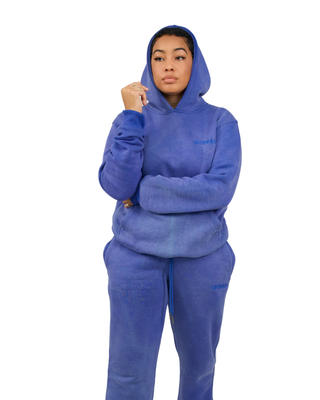 Gate 03: The Classic Acid Wash Indigo Hoodie — Adult