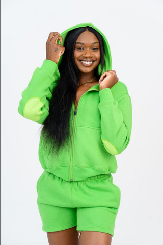 The Classic Zipper Hoodie - Green