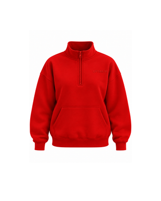 Gate 06: The Classic Quarter Zip Heather Red (Adults)